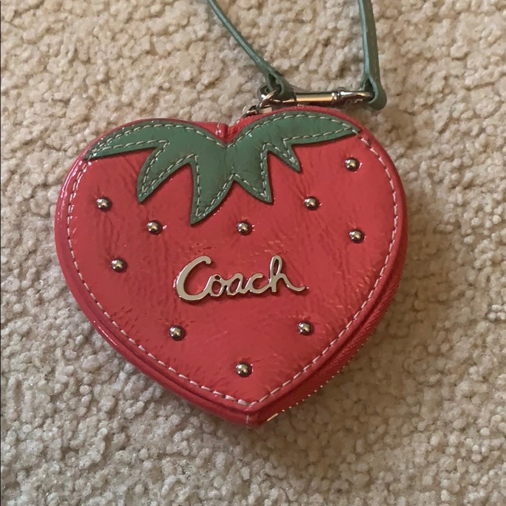 Strawberry Coach Change Purse!